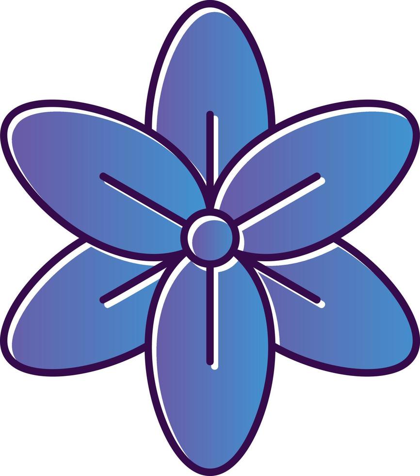 Delphinium Vector Icon Design