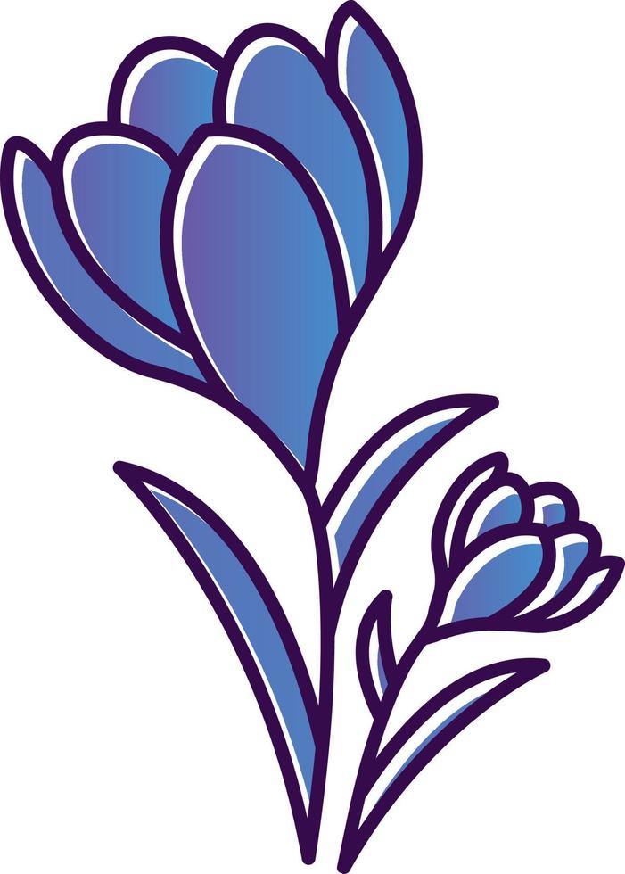 Crocus Vector Icon Design