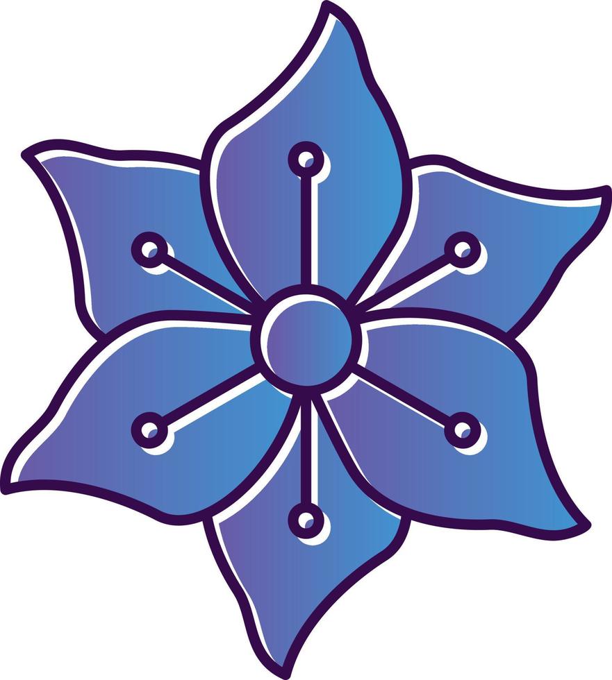 Gladiolus Vector Icon Design