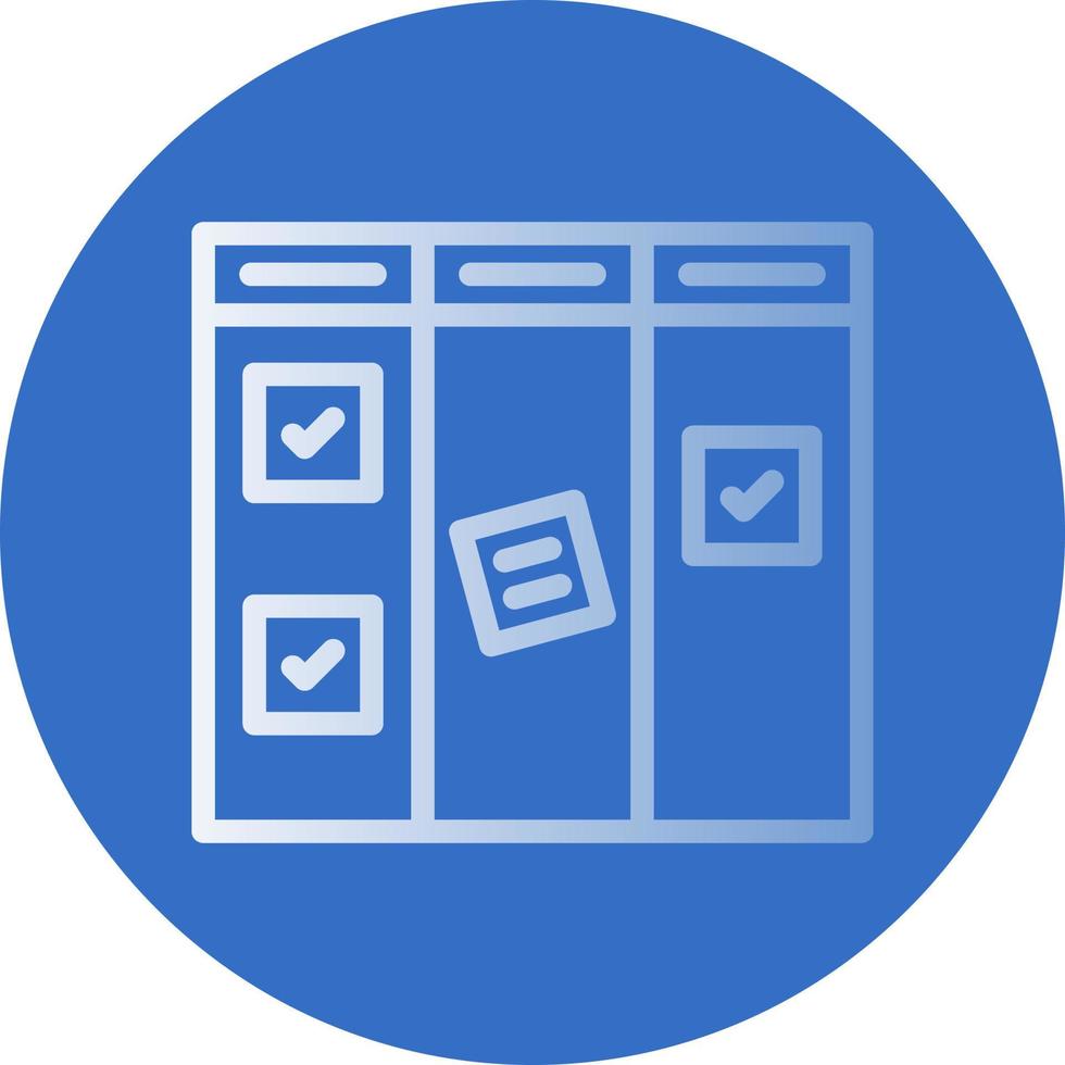 Kanban Vector Icon Design