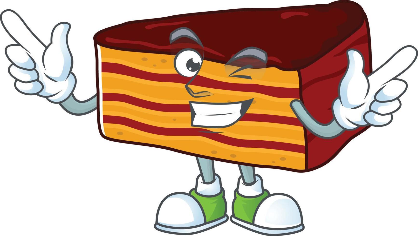 Dobos torte Cartoon character vector