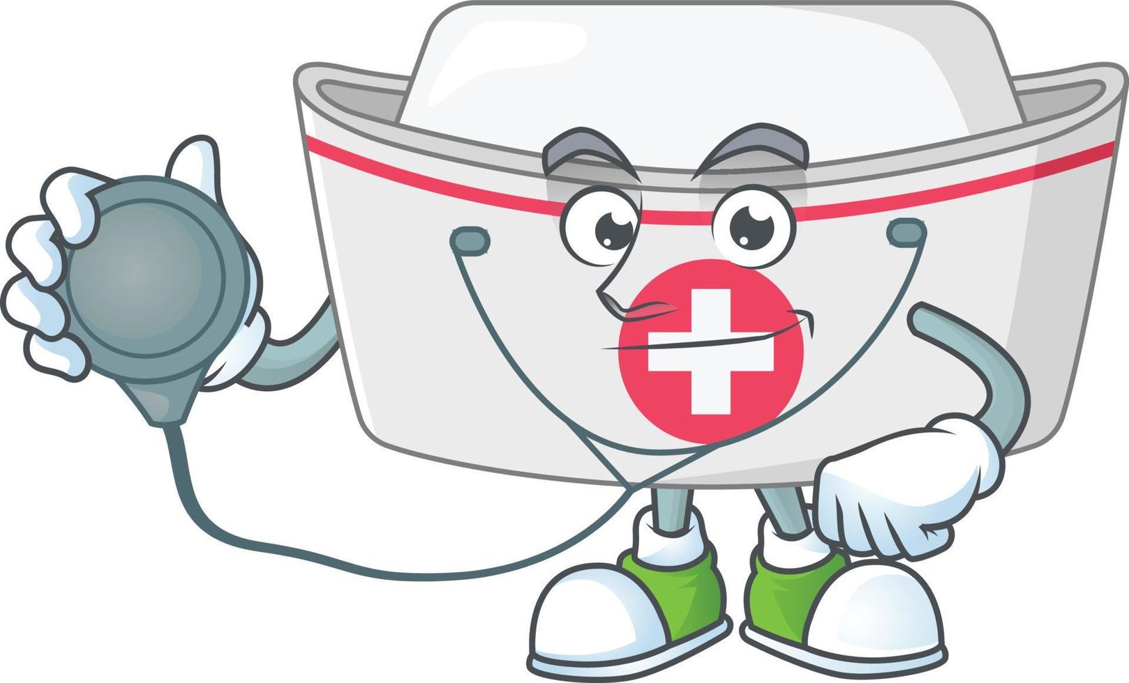 Nurse hat Cartoon character vector