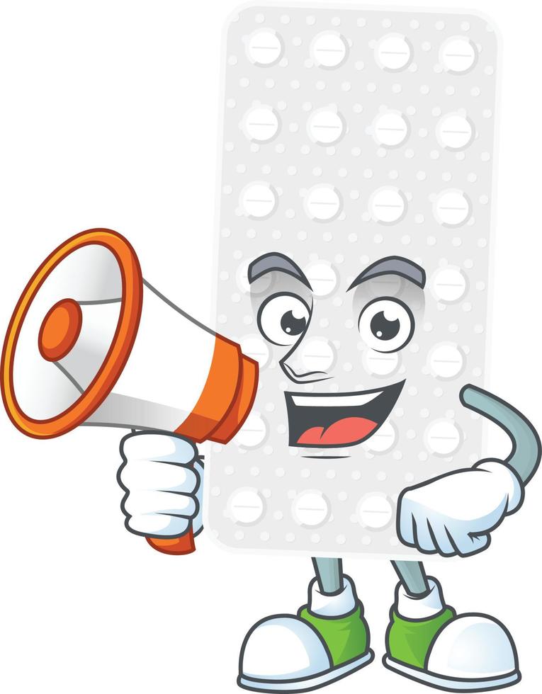 Pills Cartoon character vector