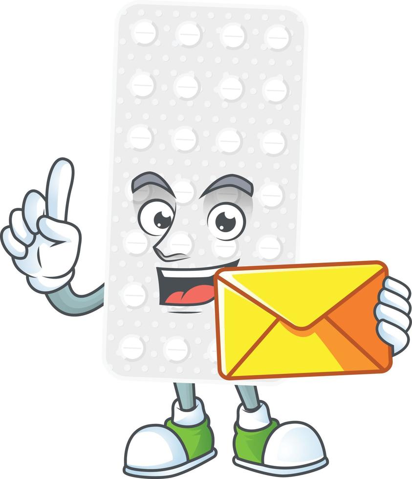 Pills Cartoon character vector