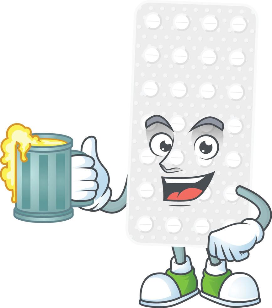 Pills Cartoon character vector