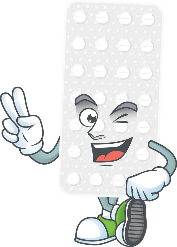 Pills Cartoon character vector