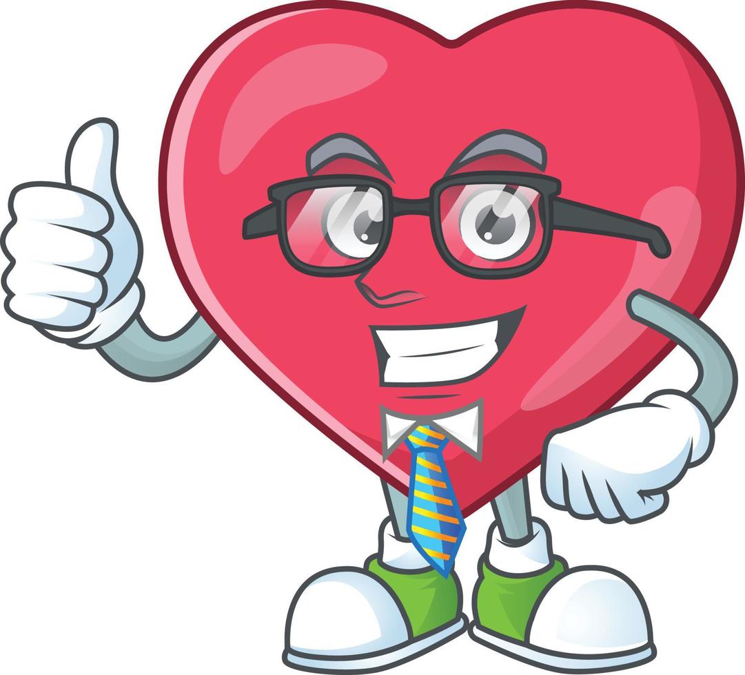 Heart medical notification Cartoon character vector