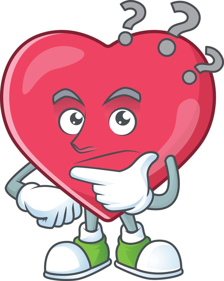 Heart medical notification Cartoon character vector