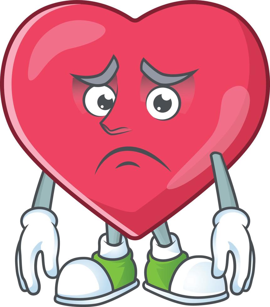 Heart medical notification Cartoon character vector
