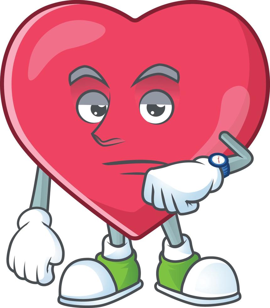 Heart medical notification Cartoon character vector