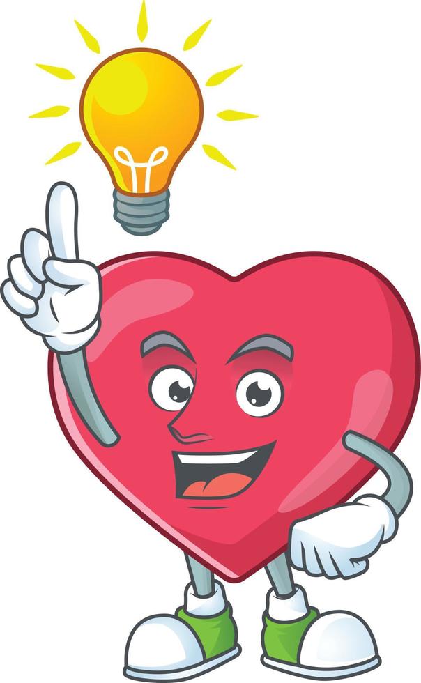 Heart medical notification Cartoon character vector