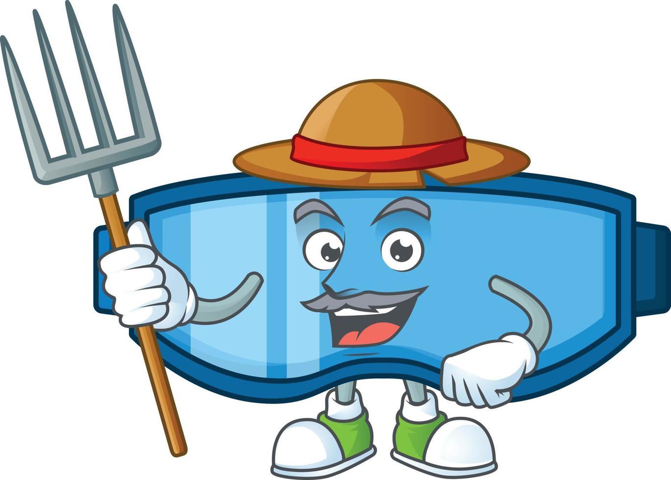 Safety glasses Cartoon character vector