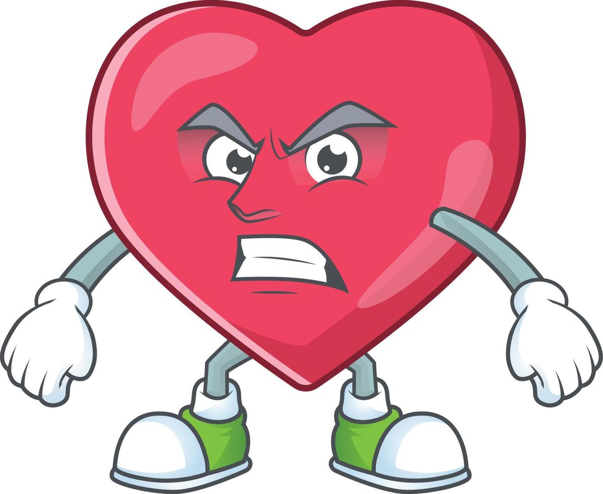 Heart medical notification Cartoon character vector