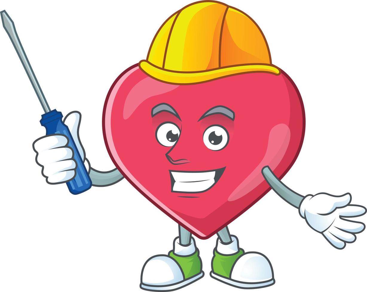 Heart medical notification Cartoon character vector