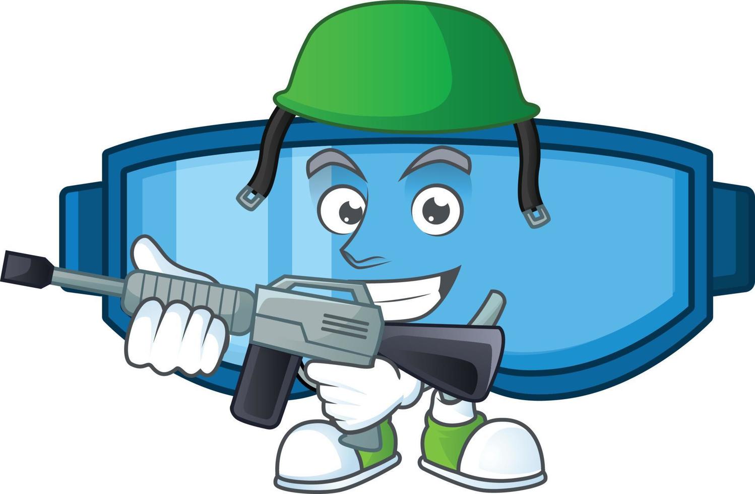 Safety glasses Cartoon character vector