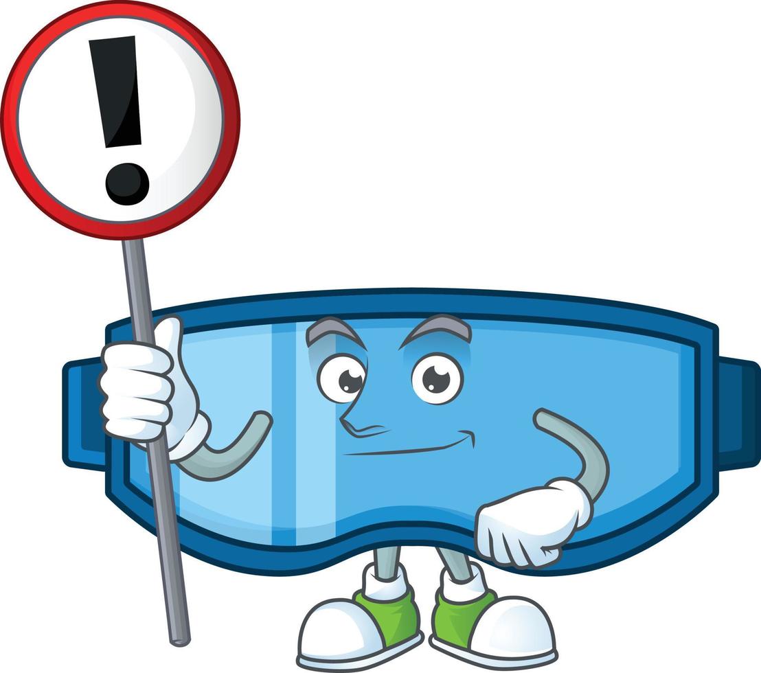 Safety glasses Cartoon character vector