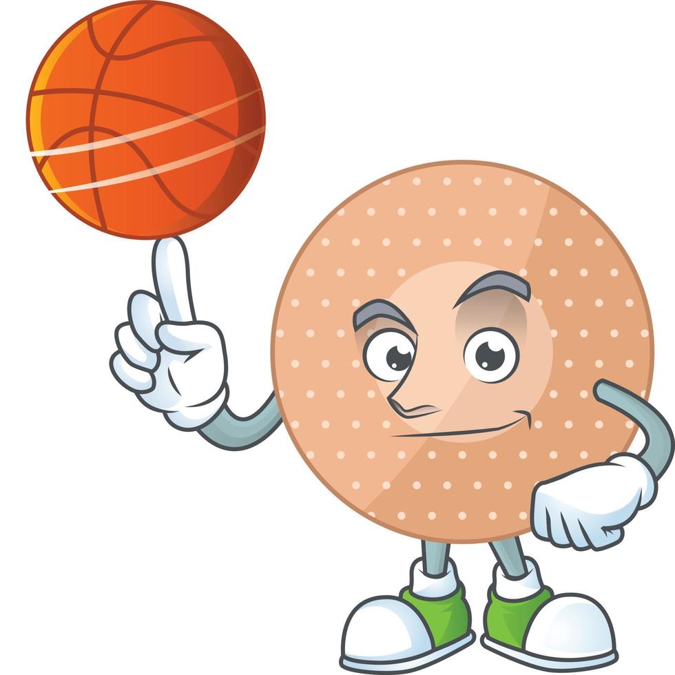 Rounded bandage Cartoon character vector