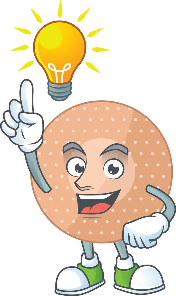 Rounded bandage Cartoon character vector