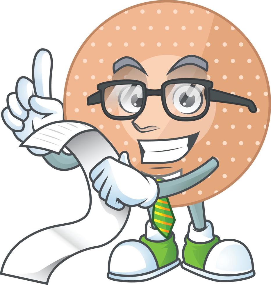 Rounded bandage Cartoon character vector