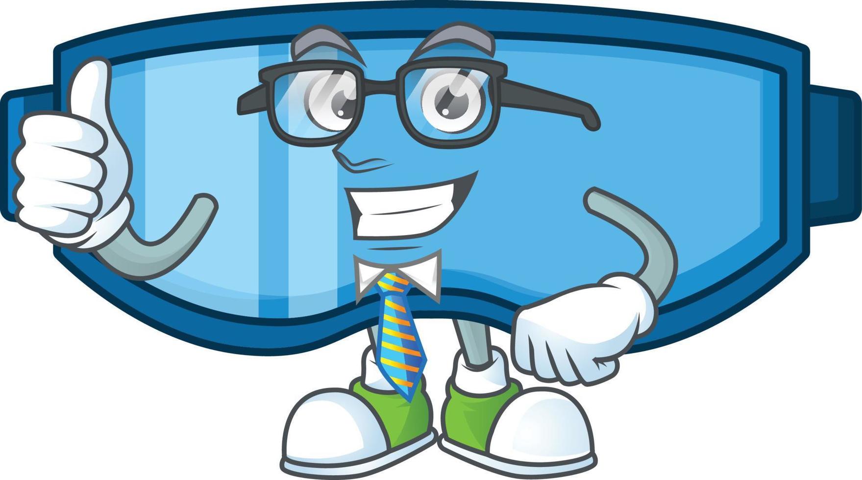 Safety glasses Cartoon character vector