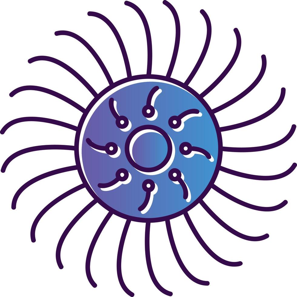 Anemone Vector Icon Design