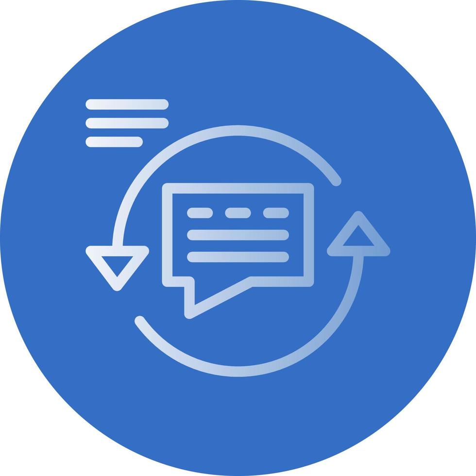 Feedback Loop Vector Icon Design