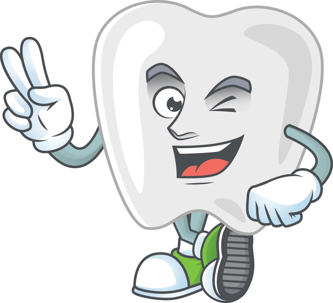 Teeth Cartoon character vector