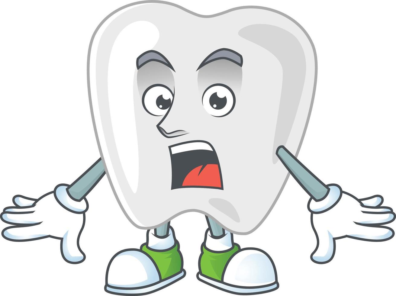 Teeth Cartoon character vector