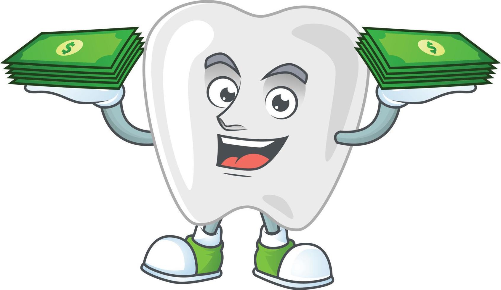 Teeth Cartoon character vector