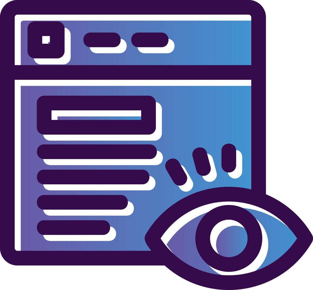 Page Visitors Vector Icon Design