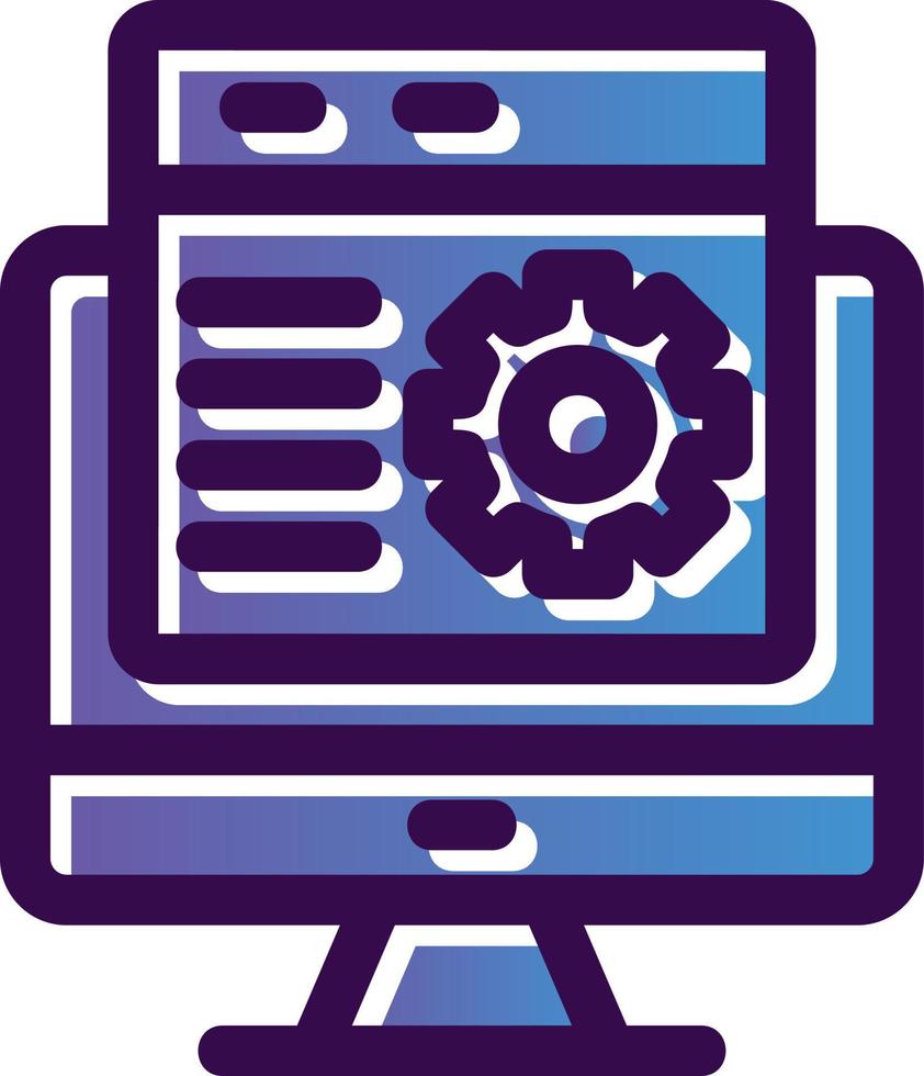 Web Maintenance Vector Icon Design