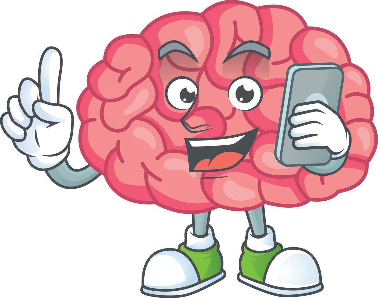 Brain Cartoon character vector