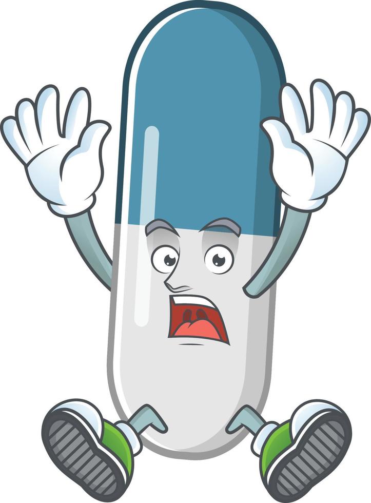 Vitamin pills Cartoon character vector