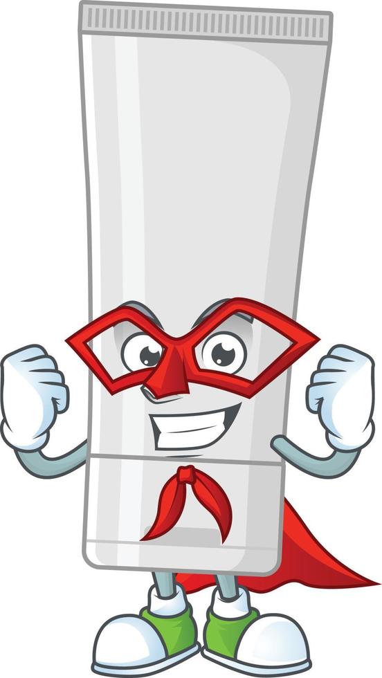 White plastic tube Cartoon character vector