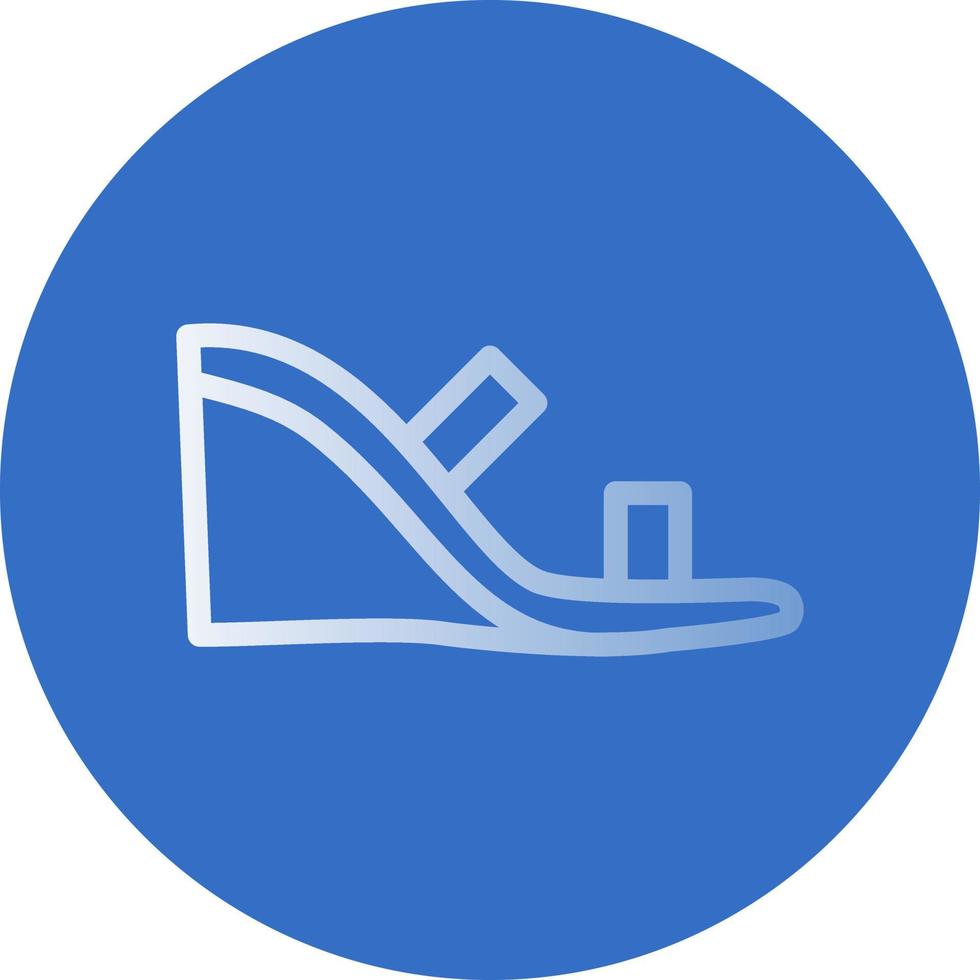 Wedge Heel Vector Icon Design