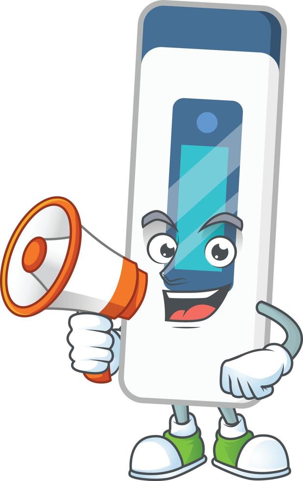 Digital thermometer Cartoon character vector