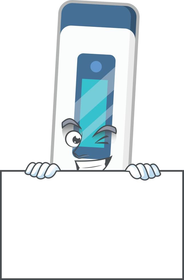 Digital thermometer Cartoon character vector