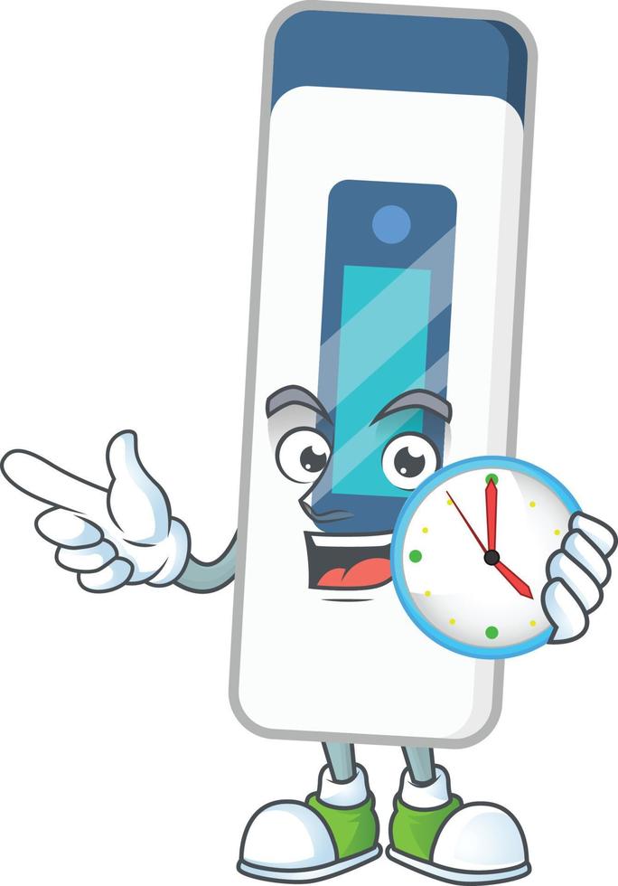 Digital thermometer Cartoon character vector