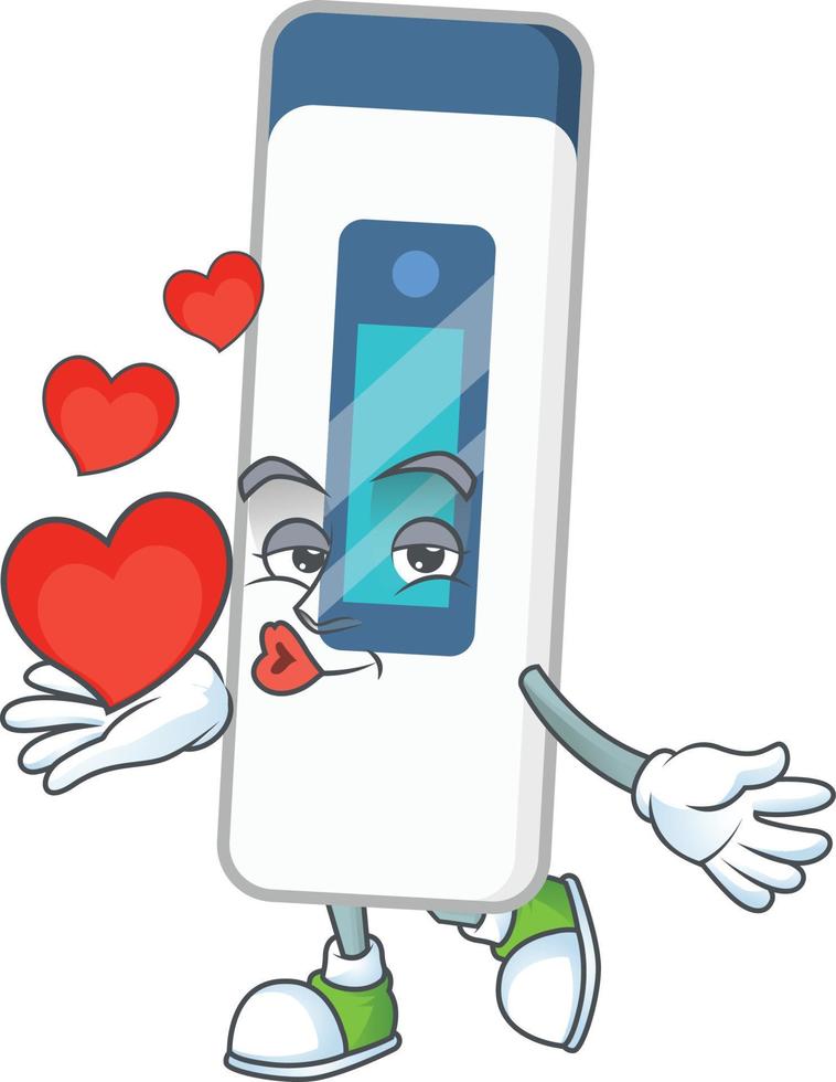 Digital thermometer Cartoon character vector