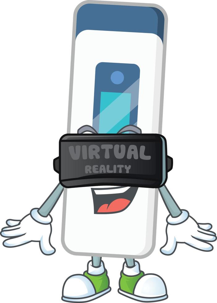Digital thermometer Cartoon character vector