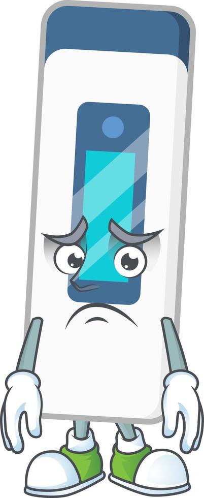 Digital thermometer Cartoon character vector