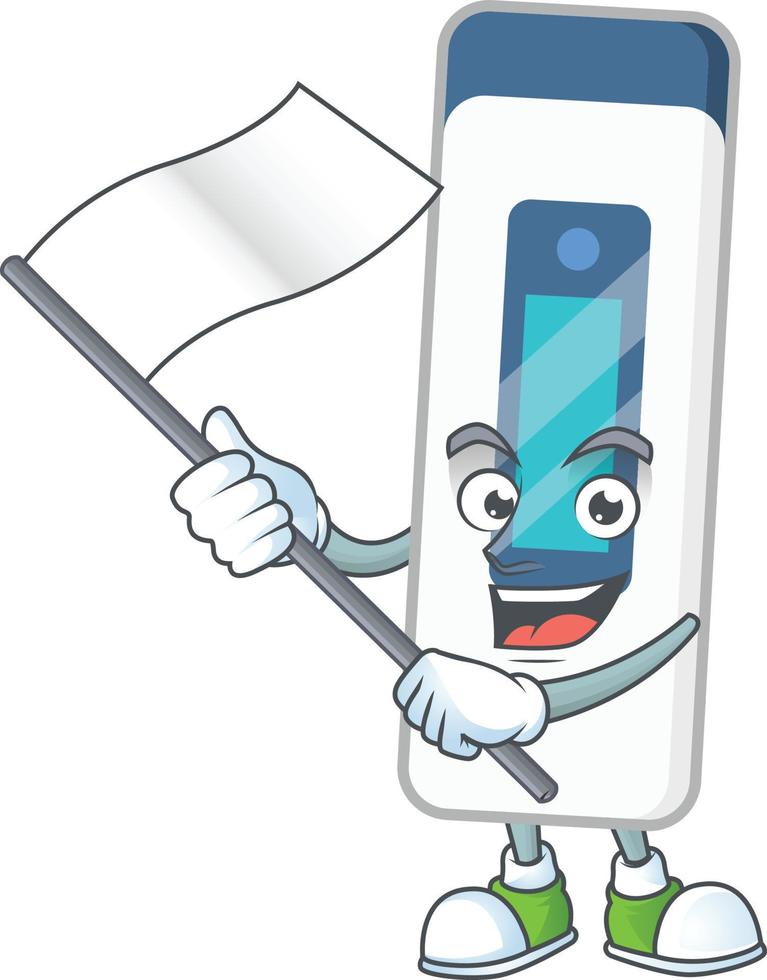 Digital thermometer Cartoon character vector