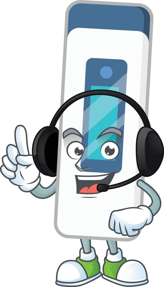 Digital thermometer Cartoon character vector