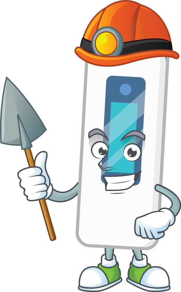 Digital thermometer Cartoon character vector