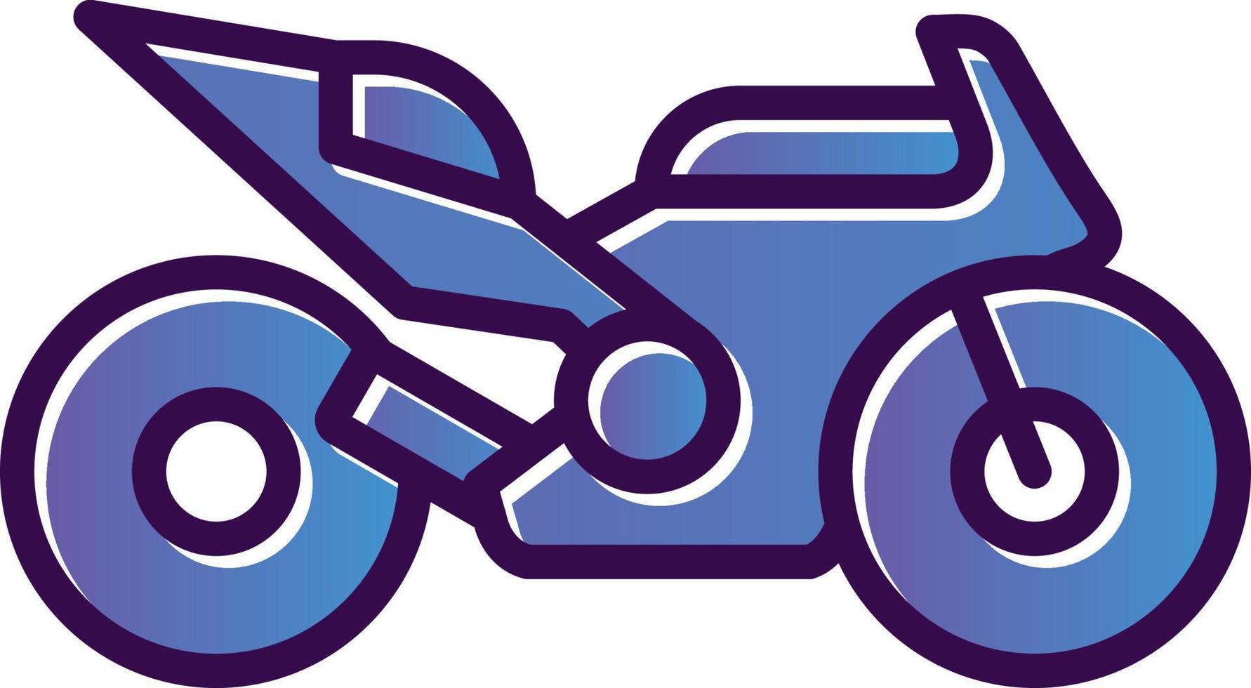 Race Bike Vector Icon Design