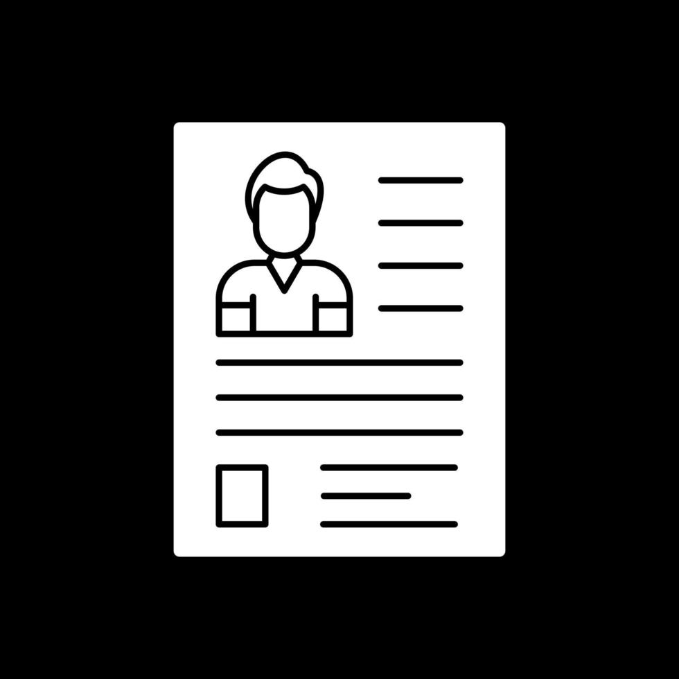 Resume Vector Icon Design
