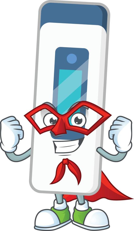 Digital thermometer Cartoon character vector