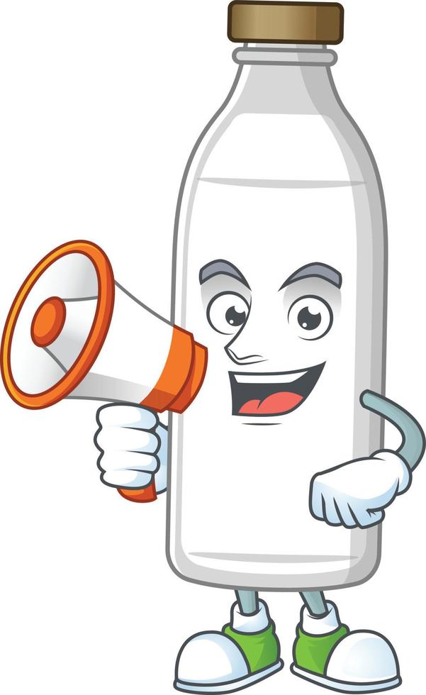 Milk bottle Cartoon character vector