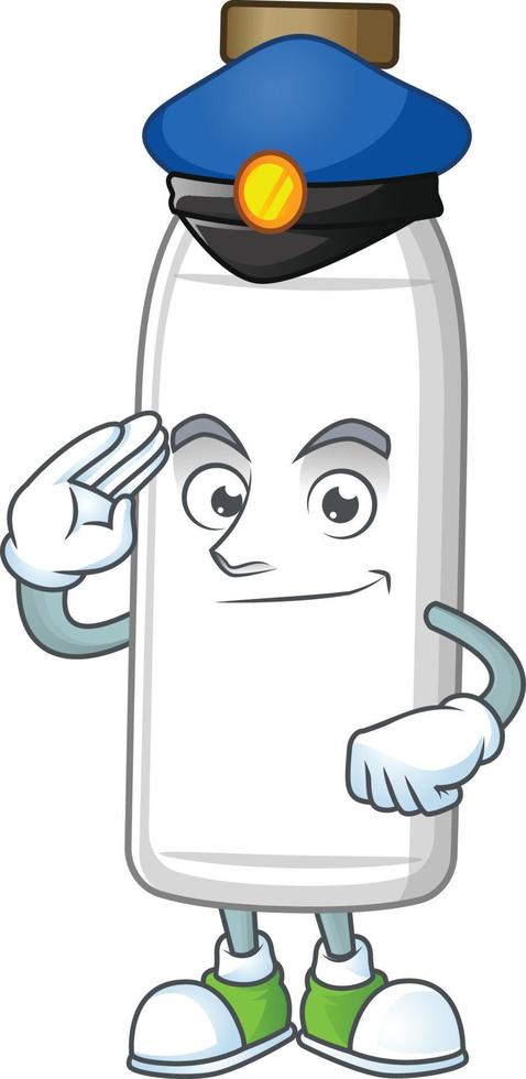 Milk bottle Cartoon character vector