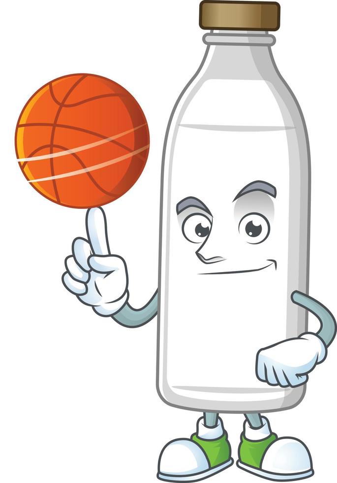Milk bottle Cartoon character vector